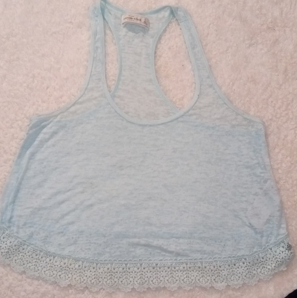 Abercrombie&Fitch Lt. Green Crop Halter top-Small